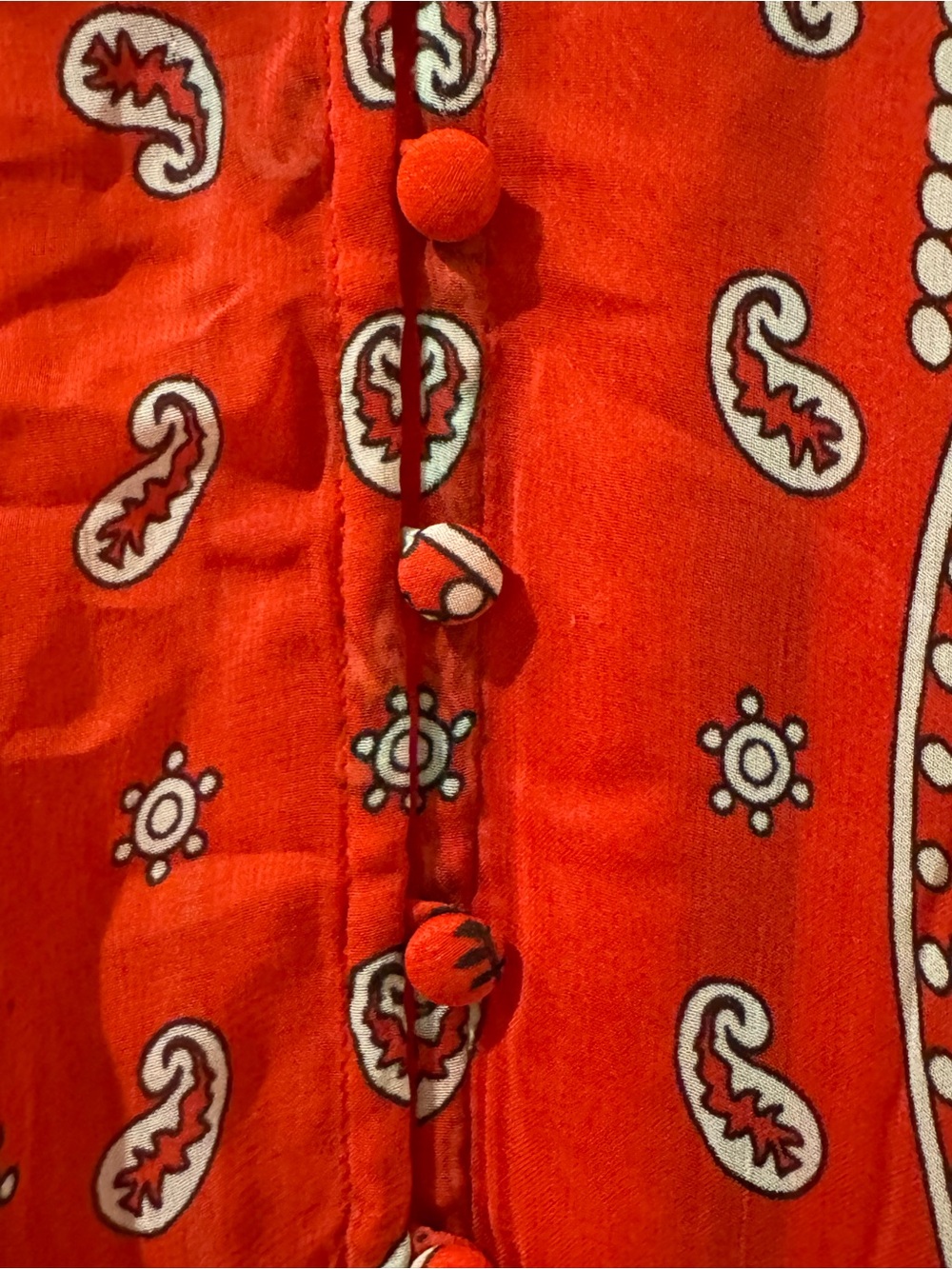 Sundance Red Paisley Dress NWT - Picture 6 of 11